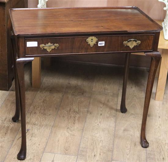 A mahogany lowboy W.76cm